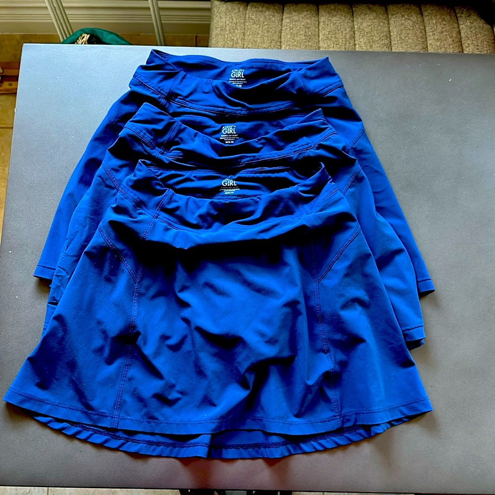 Athleta school day skort girls 8-10 set of 3